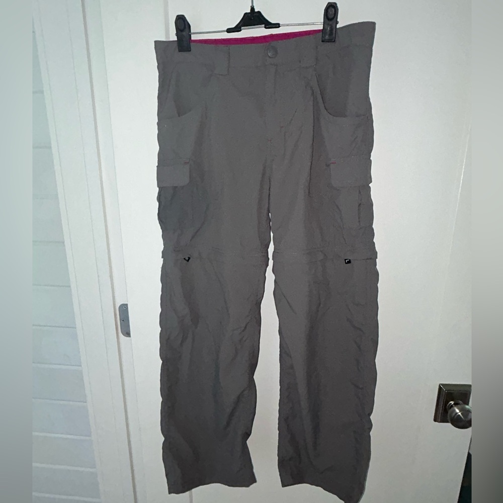 The North Face nylon cargo convertible pants girl's sz XL (18) EUC
